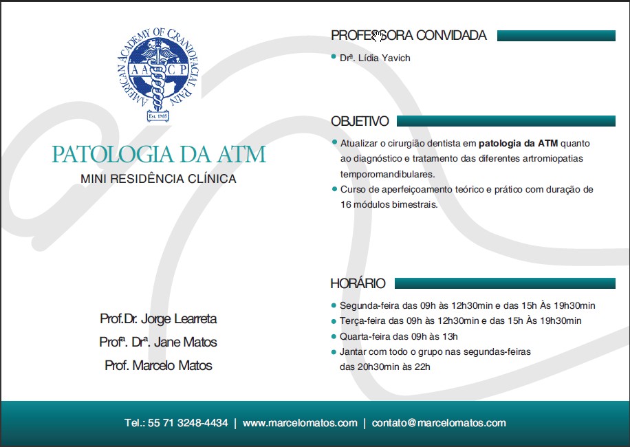 Mini Residência em Patologia da ATM